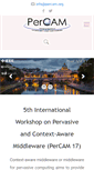 Mobile Screenshot of percam.org